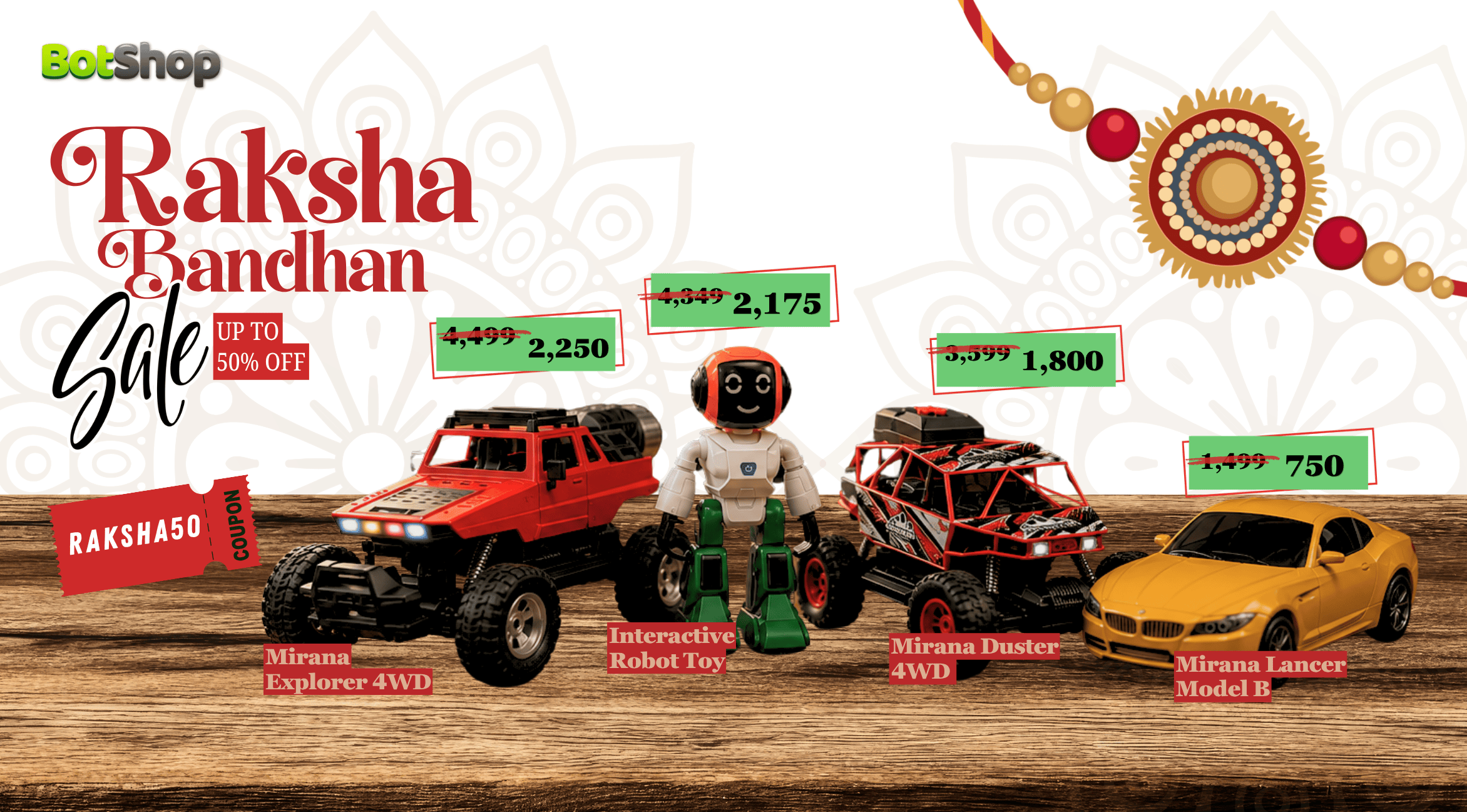 Unique Rakhi gifts and technology gifts - BotShop