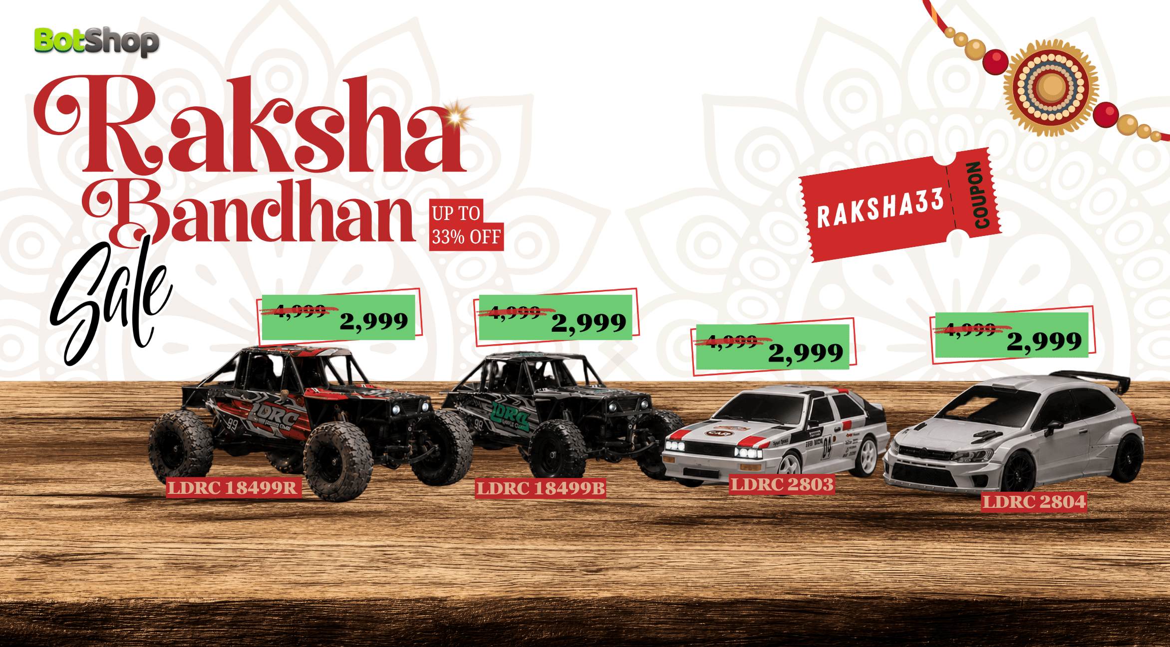 Best Rakhi gifts including RC cars and drones - BotShop